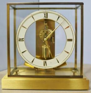High Quality Junghans Ato Electrical Mechanical Bronze Table Clock Glass Case