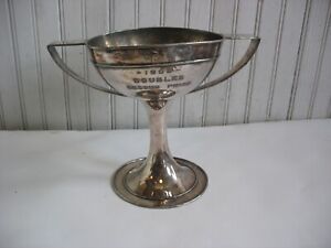 1909 Cup Silver Plate Trophy Doubles Second Prize Argyll Parsons Donald Vaughan