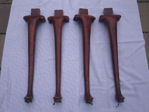 Vintage Hardwood Queen Anne Table Legs Set Of 4 26 Very Nice Condition
