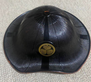 Jingasa Jinkasa Lacquer Samurai Helmet Antique Original From Japan Scratched