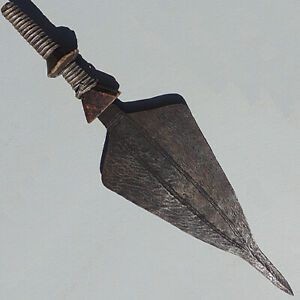 An Old Antique Remarkable Ceremonial African Knife Congo 21