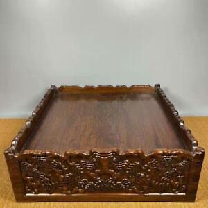 Rare China Antique Natural Rosewood Hand Carved Exquisite Tea Table Chests