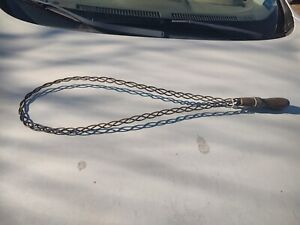 Vintage Primitive 31 Wire Rug Beater Wood Handle Household Wall Hanging Decor