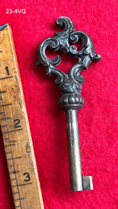 Skeleton Key Genuine Antique Key W Fancy Brass Bow More Old Rare Keys Here