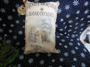 Primitive Frosty Morning Sugar Crystals Shelf Sitter Cupboard Tuck Ornie 