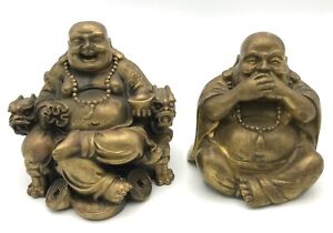 Brass Laughing Buddha Statues Buddhism Maitreya