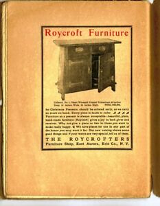 1905 Roycroft Little Journeys Magazine Tyndall Scientist And Ad For Cellaret