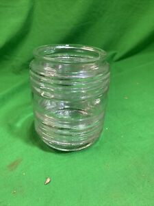Vintage Wall Sconce Glass Light Globe Porch Clear Jelly Jar 3 Fitter