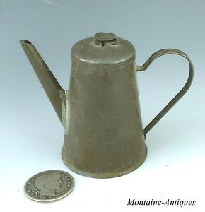 American Miniature Tinware Coffeepot Circa 19th Cent