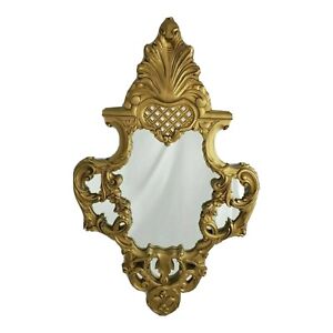Vintage Baroque Rococo Wall Mirror Ornate Gold Frame Italian Carolina Mirror