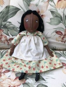 Made To Order Primitive Doll Folk Art Cloth Doll Custom Doll Black Doll