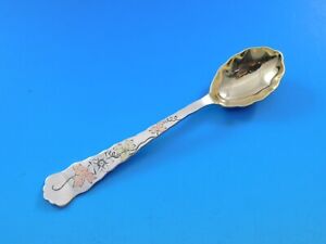 Mixed Metals By Tiffany And Co Sterling Silver Demitasse Spoon Gilded Rose Gold