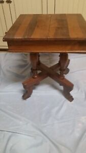 Antique Small Oak Eastlake Table C 1860