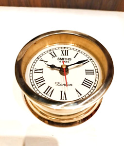 Vintage Solid Brass Seth Thomas Corsair Style Gimbal Marine Ship Clock 4 