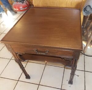Mahogany Mid Century End Table Side Table By Imperial Et155 