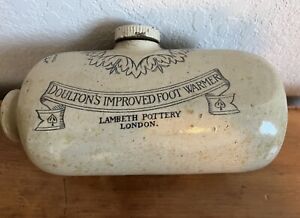 Doultons Improved Foot Warmer Lambeth Pottery London T Eaton Canada Antique