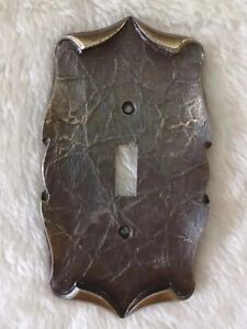 Vintage Light Switch Cover Plate Amerock Carriage House Metal Mcm Retro