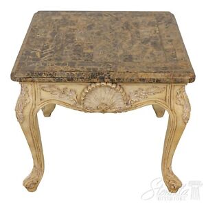 59751ec Maitland Smith Marble Top French Lamp Table