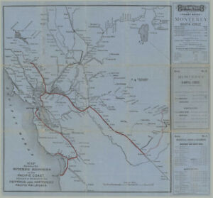 Map Showing The Summer Resorts On The Pacific Coast Adjacent To The Lines 