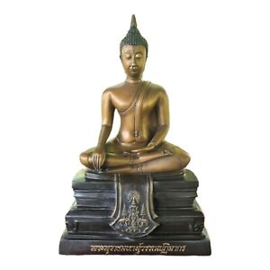 18 1 Brass Buddha Statue From Thai Temple Wat Traimit Edition Of King Rama9