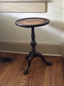 Antique Leather Top Table Edwardian Made By Grand Rapids Furniture Co 1930 S