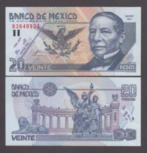 Mexico P 111 20 Pesos 2000 Commemorative Serie Bn Au We Combine 2404