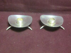 Pair Of Denmark Sterling Cohr Candle Holder 2 1 2 X 5 8 62g No Monogram