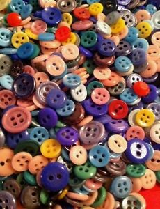  Lot Of 150 Antique Vintage China Buttons Mixed Assorted Colors 