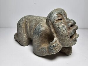 Precolumbian Stone Olmec Baby Figure 1200bc 400ad