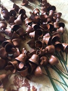 36 Mini Primitive Rusty Tin Liberty Bell Bells 10mm 3 8 In 3 8 Christmas Crafts