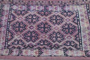 Antique Collector Turkoman Yomud Bag Rare To Find This Lovely Kilim 