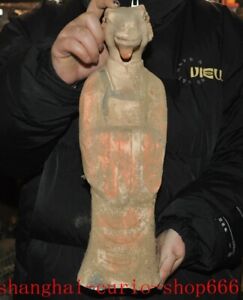 14 China Tangsancai Pottery Porcelain Fengshui Ancient Sheep Head People Statue