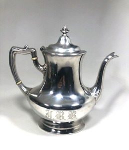 Vintage Gorham Gm Co Silver Plated 9 Teapot Coffee Pot 2 1 4 Pints