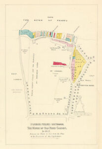 St Georges Feildes Southwark Manor Of Old Paris Garden In 1627 1881 Map