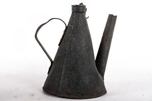 Antique Teapot Coal Miner S Cap Lamp Oil Wick Kerosene Lamp Pre 1920