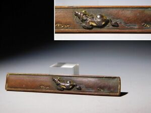 Sleeping Ox Kinko Kozuka Edo Original Tsuba Sword Antique