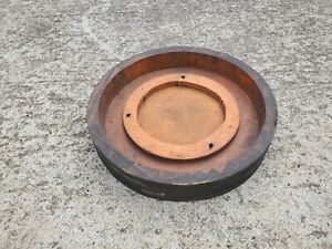 Vintage Industrial Wood Foundry Mold Pattern Steampunk 19 Round Pulley Wheel