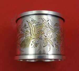 Mixed Metals By Gorham Sterling Silver Napkin Ring 1881 1 1 Oz 1 1 2 X 1 5 8 