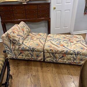 Baker Sofa Daybed Chaise W Ottoman Exc 