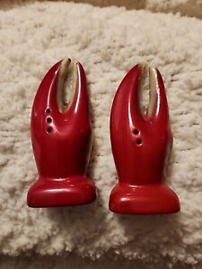 Vintage Lobster Claw Salt And Pepper Shakers Mid Century Japan Circa 1950