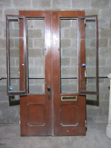  Antique Double Entrance French Doors Doors In Doors 54 X 102 75 Salvage