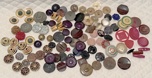 Large Lot Of Vintage Buttons