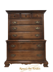 Ethan Allen Classic Manor Maple 8 Drawer Chest On Chest