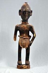 Antique Bambara Bamana Male Figure Wood 74 Cm 29 In 