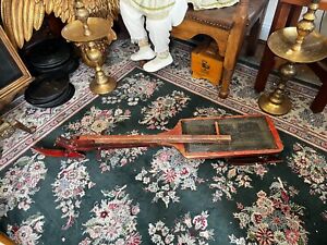 Antique Hauling Ice Snow Sled Cart