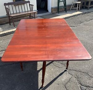 Antique Cherry Dropleaf Table Beautiful 75 In Long X 46 Wide