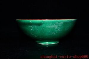7 Dynasty Green Glaze Porcelain Wealth Dragon Loong Dynasty Palace Tea Cup Bowl