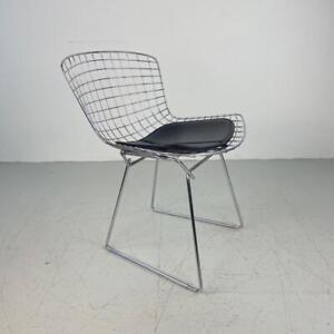 Vintage Harry Bertoia Chrome Side Dining Chair Midcentury For Knoll 4043a