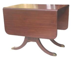 Brandt Furniture Mid Century Vintage Mahogany Leaf Table