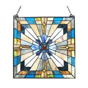 20 X20 Tiffany Style Stained Glass Mission Delight Window Panel